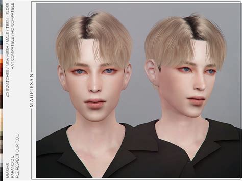 The Sims Resource - [PATREON] Paranoid L Hair