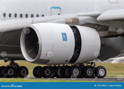 Rolls Royce Trent Engine On Airbus A380 Aircraft. Editorial Photo | CartoonDealer.com #135143851