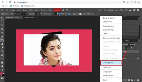 How to do clipping mask in photopea? - aGuideHub