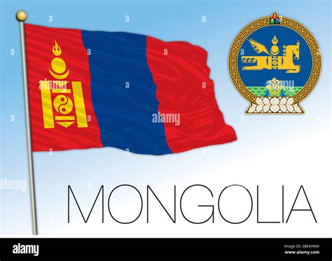 Flag vector nation mongolia hi-res stock photography and images - Alamy