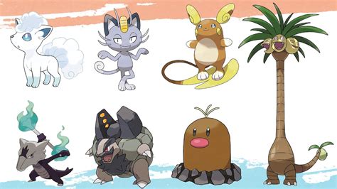 All Alolan Forms Pokemon | All Alola Pokémon in Sun and Moon