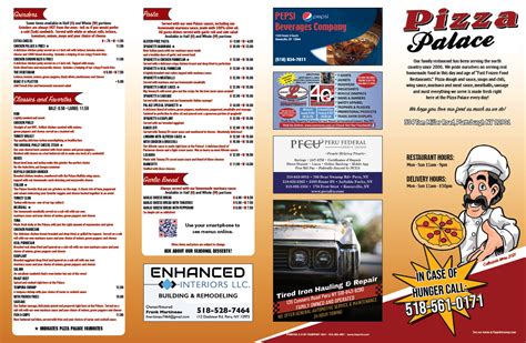 Pizza Palace | Fasprint Menus