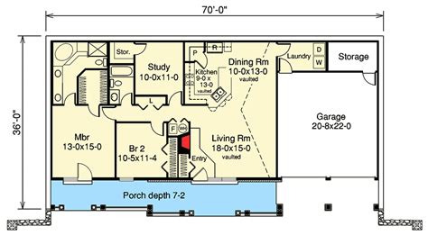 Earth Berm Home Plan with Style - 57130HA | Architectural Designs - House Plans