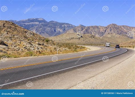 Desert road, Nevada, USA editorial stock photo. Image of death - 59158558