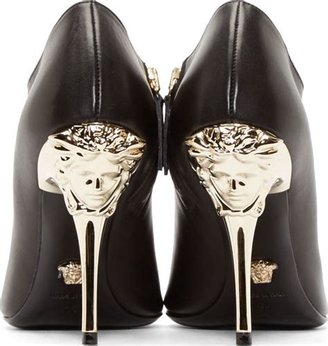 Versace – Black Medusa Stiletto Heels – Shoes Post