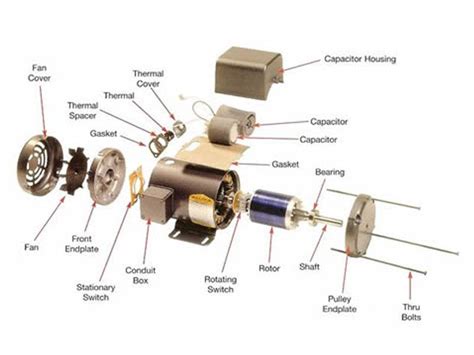 Motors – Exploded Views | 1 & 3 Phase | James Electric