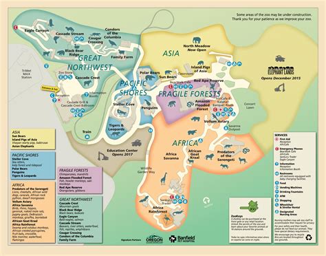 Washington Park (Now Oregon) Zoo map from Spring 1988 : r/Portland