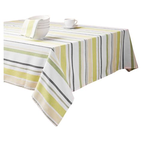 Linen Tablecloth Barcode-Striped Rectangular Cotton Tablecloth ...