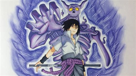 Drawing Sasuke Uchiha - Susanoo - YouTube