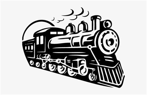 Steam Train Silhouette Clipart Train Rail Transport - Train All Aboard ...