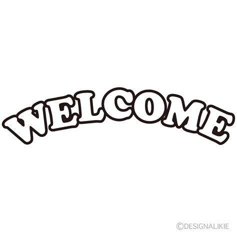 Black And White Clipart Welcome