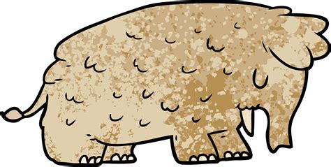 cartoon mammoth character 12669045 Vector Art at Vecteezy