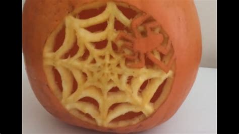 Spider Web Pumpkin Carving Patterns