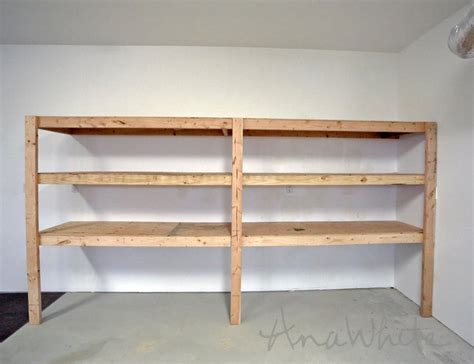 BEST DIY Garage Shelves (Attached to Walls) | Ana White