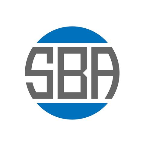 SBA letter logo design on white background. SBA creative initials circle logo concept. SBA ...