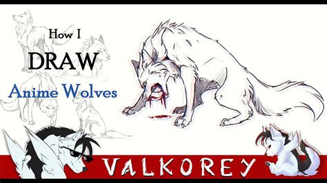 Wolves White Wolf White Wolf Drawing Anime PNG Image With Transparent ...