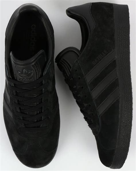 Adidas Gazelle Trainers Black, Triple, All, Black-out, Originals,