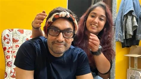 Aamir Khan wears daughter Ira Khan's hairband as she shares their cute photo | Bollywood ...