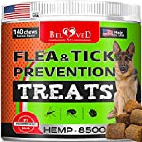 Beloved Pets Flea and Tick Control Treats for Dogs with - Flea Prevention Soft Chews - Natural ...