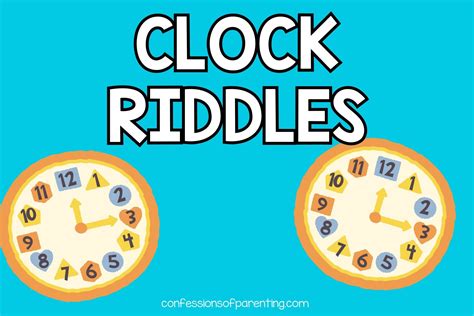 Riddles About Time And Clocks