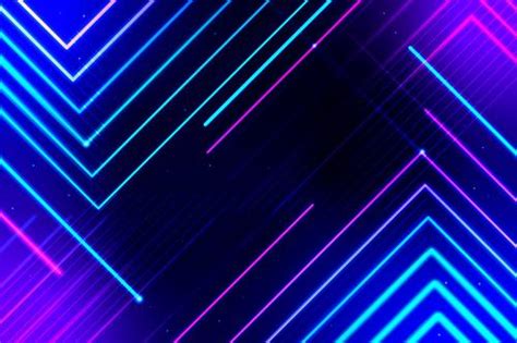 Neon lines background vector free download