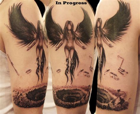 Dark Angel tattoo | Miguel Angel Custom Tattoo Artist www.mi… | Flickr