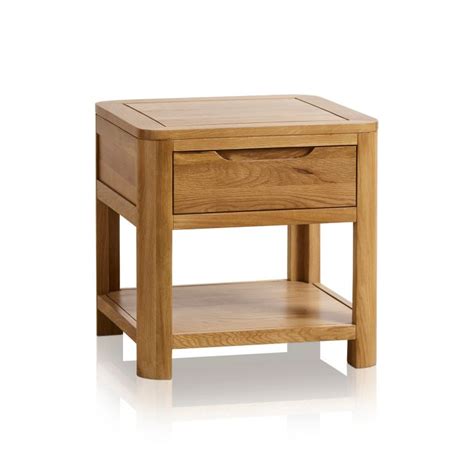 Romsey Side Table in Natural Solid Oak | Oak Furniture Land