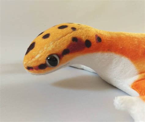 Leopard Gecko Plush / Realistic Markings / Tangerine Morph | Etsy