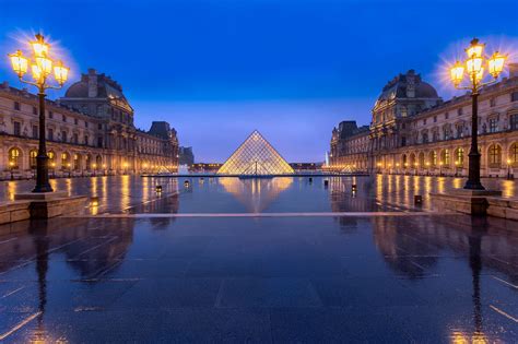 Louvre Pyramid and Museum, France