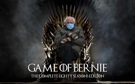 Bernie Sanders Best Meme Game Of Thrones Sitting On Chair