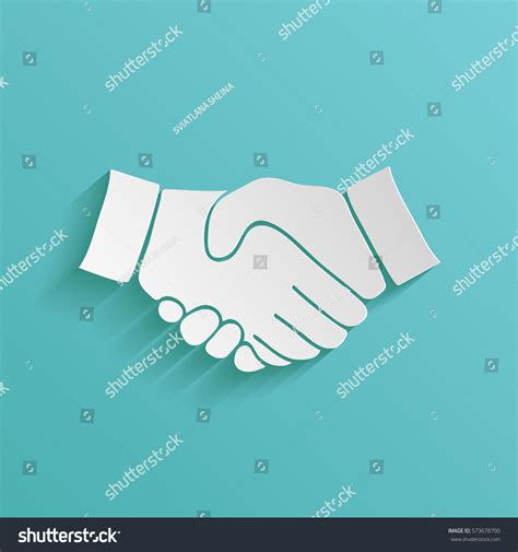 Handshake Symbol Stock Vector (Royalty Free) 573678700 | Shutterstock