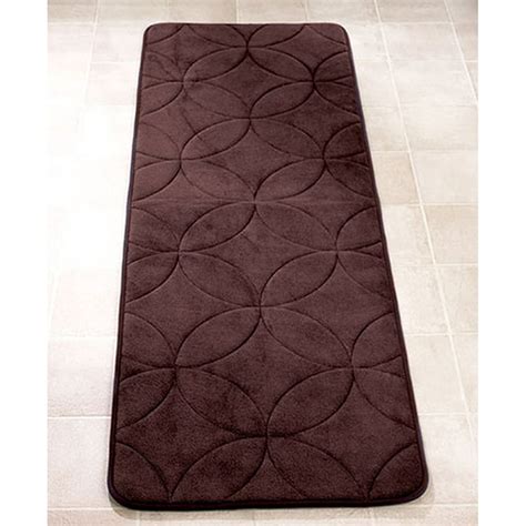 MEMORY FOAM PLUSH BATH RUNNER RUG ESPRESSO CHOCOLATE BROWN 58" X 20" - Walmart.com - Walmart.com