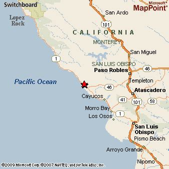 Cambria, California Area Map & More