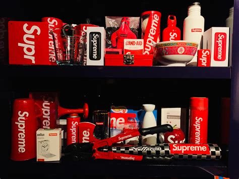 Most of my Supreme accessory collection. Been collecting for about 8 months now. Lmk what you ...