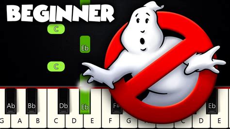 Ghostbusters! Theme Song | BEGINNER PIANO TUTORIAL + SHEET MUSIC by Betacustic Chords - Chordify