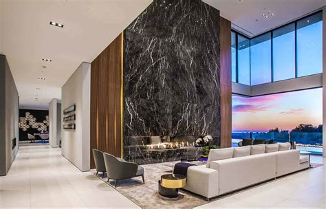 Sumptuous luxury modern home with views over the LA skyline