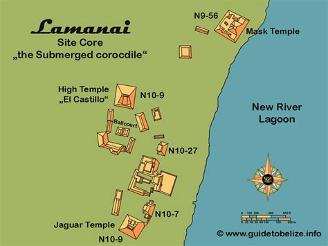 9 Maya Site Maps Of Belize - Nine Belize