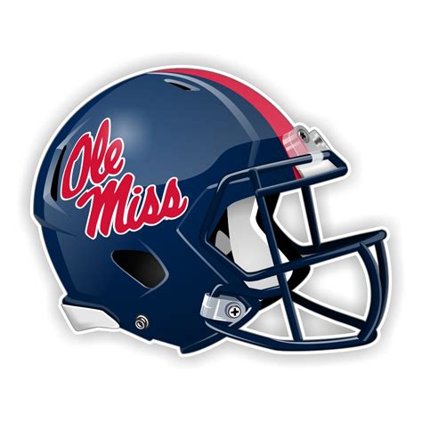 Mississippi Rebels " Ole Miss " Football Helmet Precision Cut Decal ...