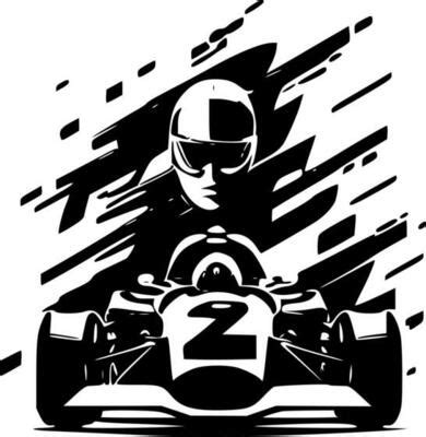 Race Car Black And White Vector Art, Icons, and Graphics for Free Download