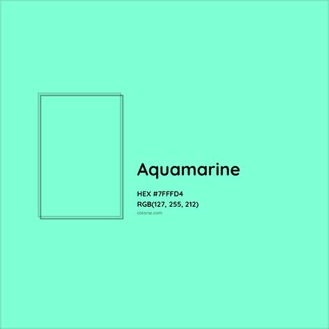 About Aquamarine - Color codes, similar colors and paints - colorxs.com