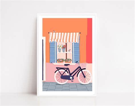 Bicycle Art Print Bicycle Bicycle Art Bicycle Wall Art | Etsy