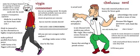 virgin "nerd" vs chad science nerd : virginvschad