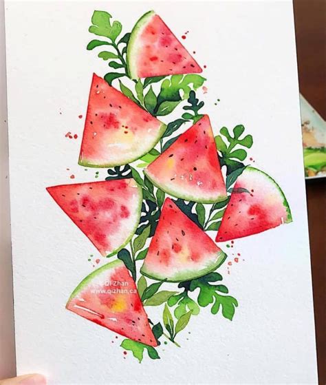 Watermelon Watercolor Painting - Painting Art - Painting Art