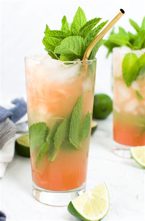 How to make a Guava Mojito (Guava Rum Cocktail)