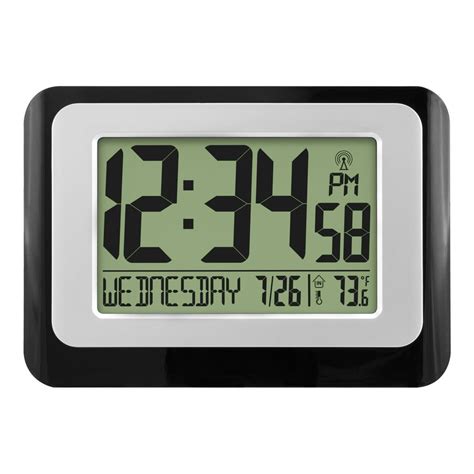 Digital Atomic Calendar Clock with Indoor Temperature - Walmart.com ...