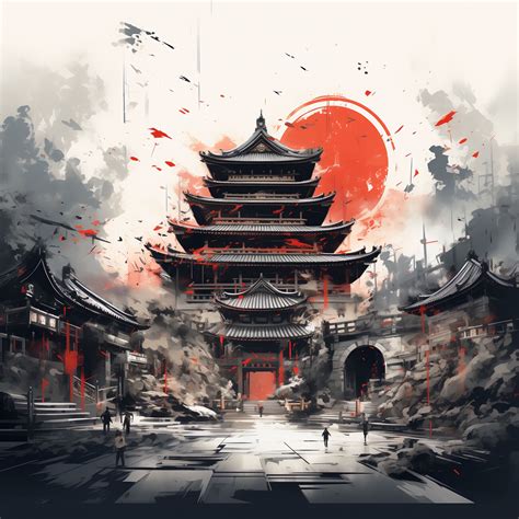 Wall Art Print | Japanese temple v2 | Europosters