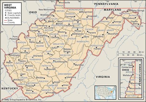 Wv County Map With Roads - Alanna Leontyne