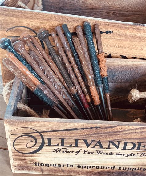 15 Random Wands Harry Potter Favor Magic Wands Wood Wand | Etsy