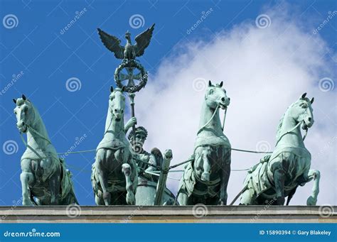 Brandenburg Gate Quadriga stock photo. Image of strong - 15890394