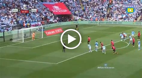 (Video) Watch:1-1 First Half Goal Highlight Man City vs Man United FA Cup final - soccerdelights.com